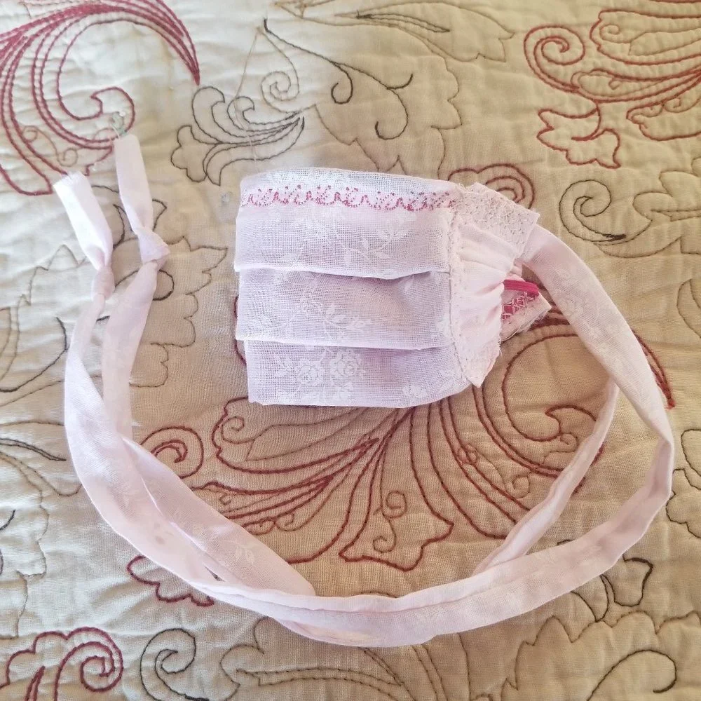 Kid Size Mask w/ Copper/Silver Filters-Pink Eyelet